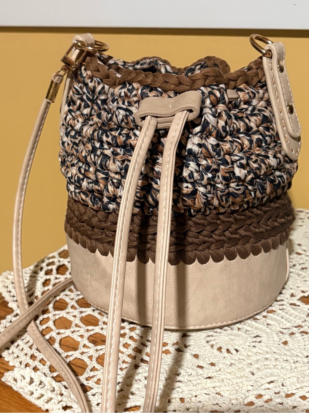 Hand made little bucket bag
